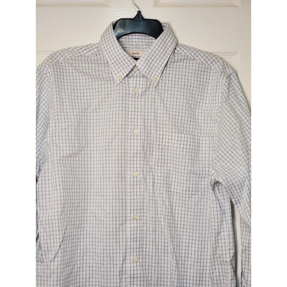 Jos. A. Bank Comfort Stretch Slim Fit Men’s Dress Shirt Size 16 32/33 - Picture 9 of 11